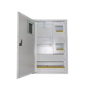 Щит распределения и учета встраиваемый на 24 автоматов с местом под 3-х фазный электронный счетчик
